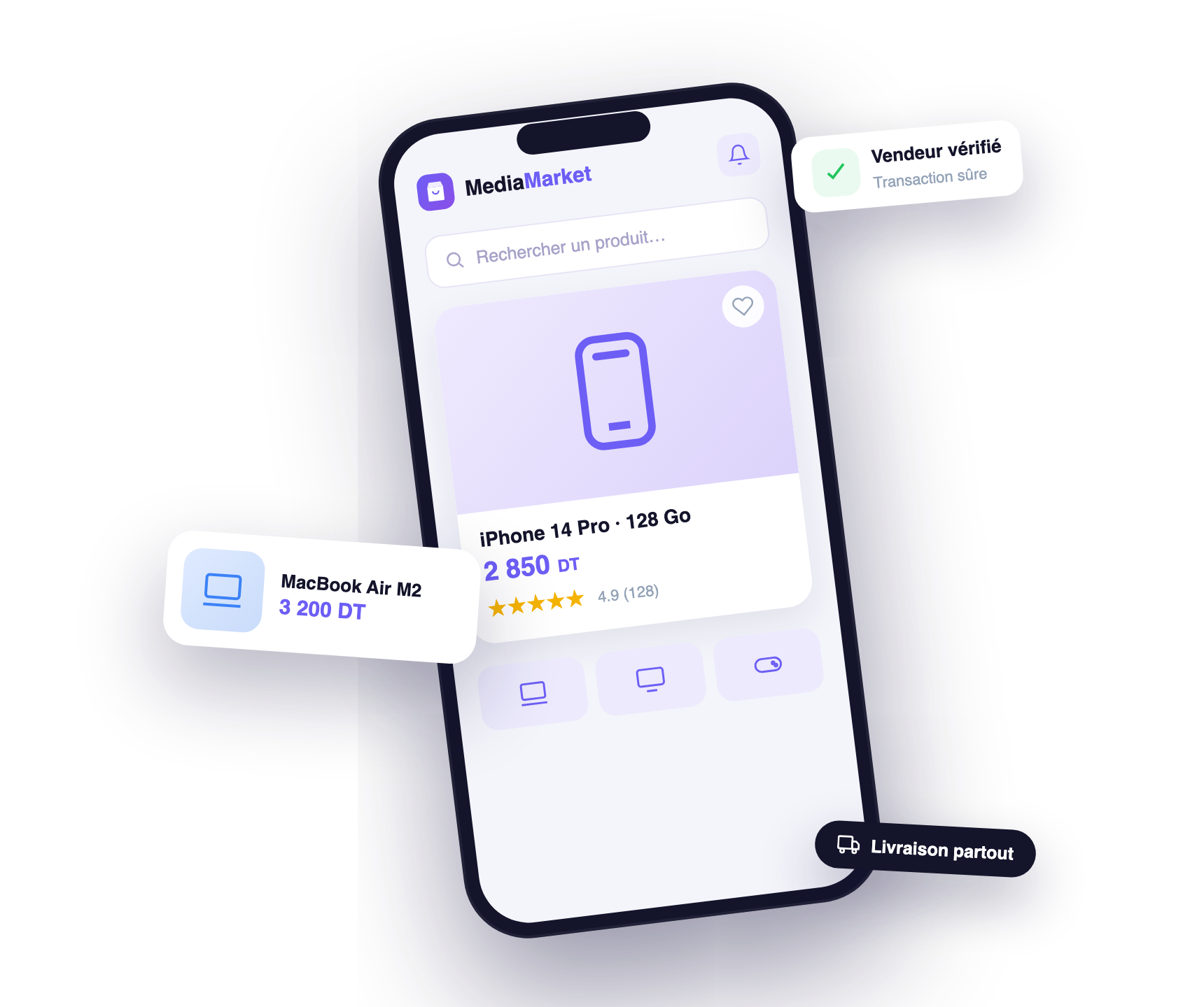 L'application MediaMarket : annonces électroniques en Tunisie